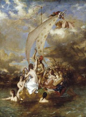 William Etty Youth on the Prow and Pleasure at the Helm oil painting picture